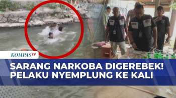 Dramatis! Polisi Gerebek Sarang Narkoba Di Medan, Pelaku Kabur Terjun Ke Sungai | BORGOL