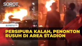 Mencekam! Penonton Rusuh Usai Persipura Kalah Lawan Adhyaksa FC Di Stadion Lukas Enembe