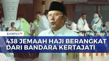 Wakil Ketua DPR Lepas 438 Jemaah Haji Kloter KJT-24 Di Bandara Kertajati | KOMPAS PAGI
