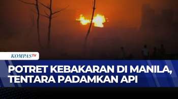 Potret Api Hanguskan Kawasan Padat Penduduk Di Parola Manila | KOMPAS PAGI