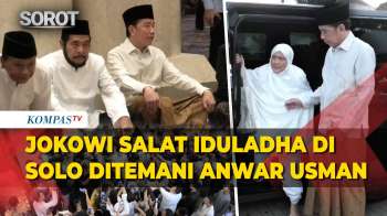 Jokowi Bersama Iriana Dan Anwar Usman Salat Iduladha Di Masjid Sheikh Zayed Solo