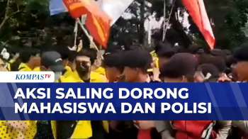Sempat Saling Dorong Mahasiswa-Polisi di Semanggi Saat Menuju Bundaran HI | BERITA UTAMA
