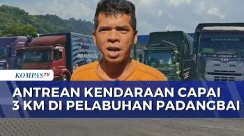 Antrean Kendaraan Di Pelabuhan Padangbai Capai 3 Km, Penumpang Tujuan Lombok Tertahan