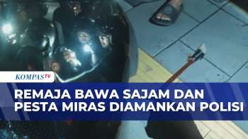 Patroli Polresta Banjarmasin Amankan Remaja Bawa Sajam Dan Bubarkan Pesta Miras | BORGOL