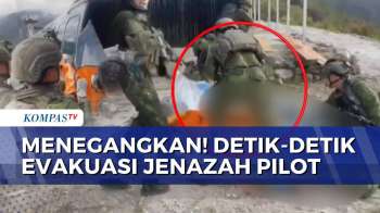 Menegangkan! Beginilah Proses Evakuasi Jenazah Pilot Korban Pembakaran Pesawat Oleh KKB