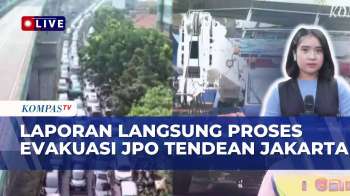 Terkini! Macet Panjang Di Tendean, Bagaimana Proses Evakuasi JPO Yang Rusak Tertabrak Truk?