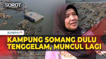 Penampakan! Kemarau Surutkan Bendungan Karian, Kampung Somang Yang Tenggelam Muncul Kembali