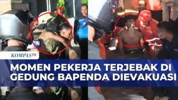 Dramatis! Pekerja Terjebak di Lantai 15 Gedung Bapenda Berhasil Dievakuasi | KOMPAS PAGI