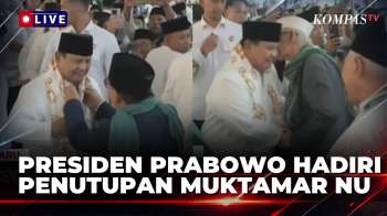 Presiden Prabowo Hadir Di Penutupan Muktamar Ke-35 NU Di Jombang, Disambut Gus Kikin & Rais Aam