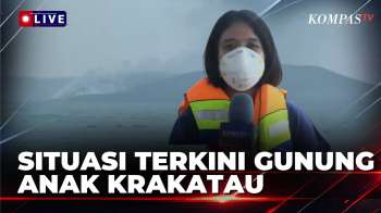 Eksklusif! Pantauan Terkini Kondisi Gunung Anak Krakatau, Masih Semburkan Asap Pekat