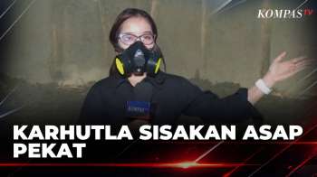 Kebakaran Lahan Gambut Di Palangka Raya Sisakan Asap Pekat | KOMPAS PETANG
