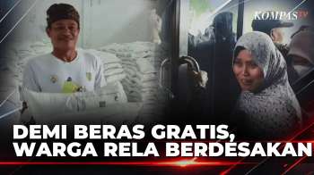 Demi Beras Gratis Pemerintah, Warga Pamanukan Rela Berdesakan Dan Antre Berjam-jam | KOMPAS PETANG