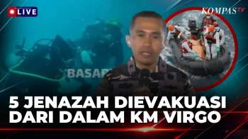 UPDATE! Hari ke-13 Pencarian Korban KM Virgo, TNI AL Evakuasi 5 Jenazah dari Kerangka Kapal Virgo