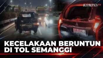 Kecelakaan Beruntun 4 Kendaraan Di Tol Dalam Kota Semanggi, Sopir Sempat Terjepit | KOMPAS PAGI