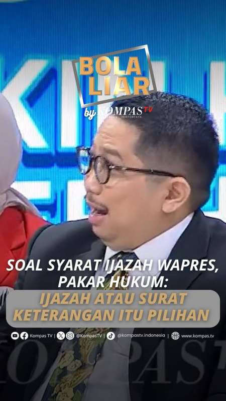 Soal Syarat Ijazah Wapres, Pakar Hukum: Ijazah Atau Surat Keterangan Itu Pilihan