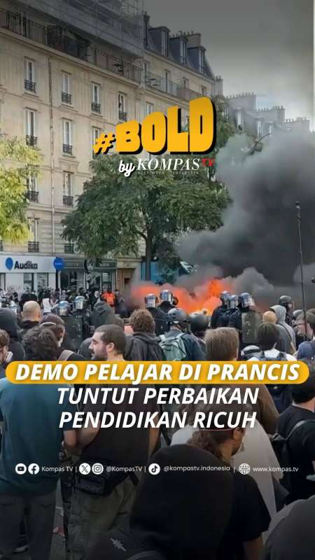Demo Pelajar Di Prancis Tuntut Perbaikan Pendidikan Berakhir Ricuh