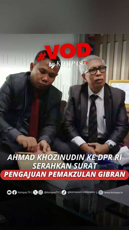 Ahmad Khozinudin Sambangi DPR Serahkan Surat Pengajuan Pemakzulan Gibran