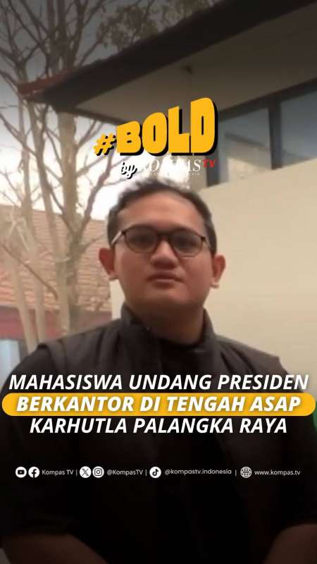 Mahasiswa Minta Presiden Prabowo Berkantor Di Tengah Asap Karhutla Palangka Raya