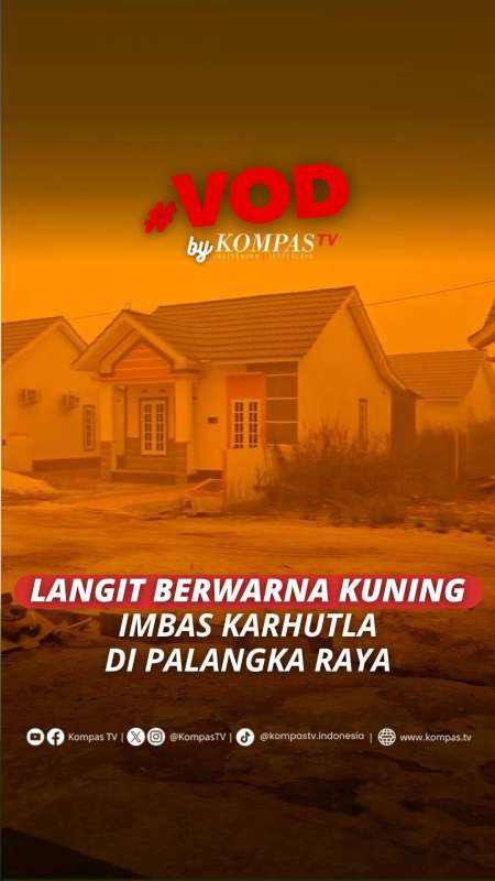 Langit Kuning Imbas Karhutla Di Palangka Raya, Warganet: Ya Allah, Ini Masih Di Bumi?