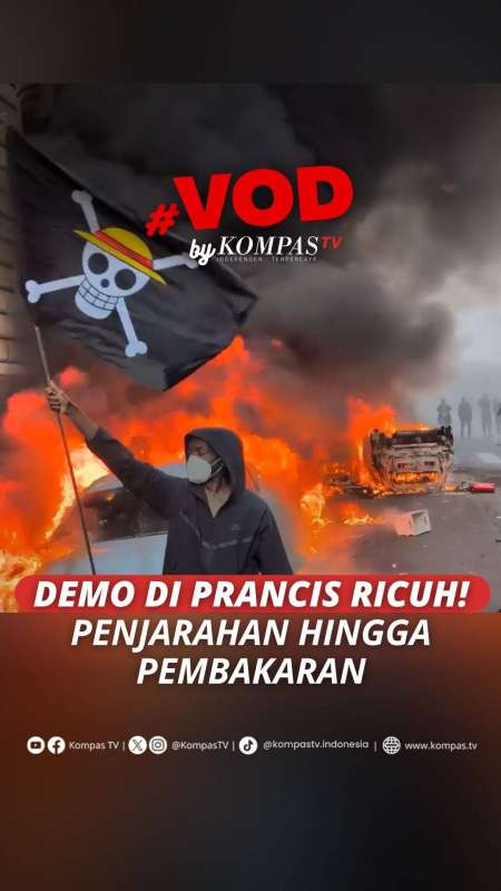 Demo Di Prancis Tuntut Kenaikan Upah Berakhir Ricuh, Massa Jarah Toko Hingga Pembakaran