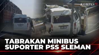 Minibus Angkut Suporter PSS Sleman Tabrak Truk Di Tol Ngawi-Kertosono, 4 Orang Tewas | SAPA MALAM
