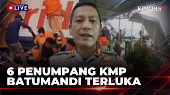 KMP Batumandi Terbakar, 6 Penumpang Terluka Dibawa ke Puskesmas | KOMPAS MALAM
