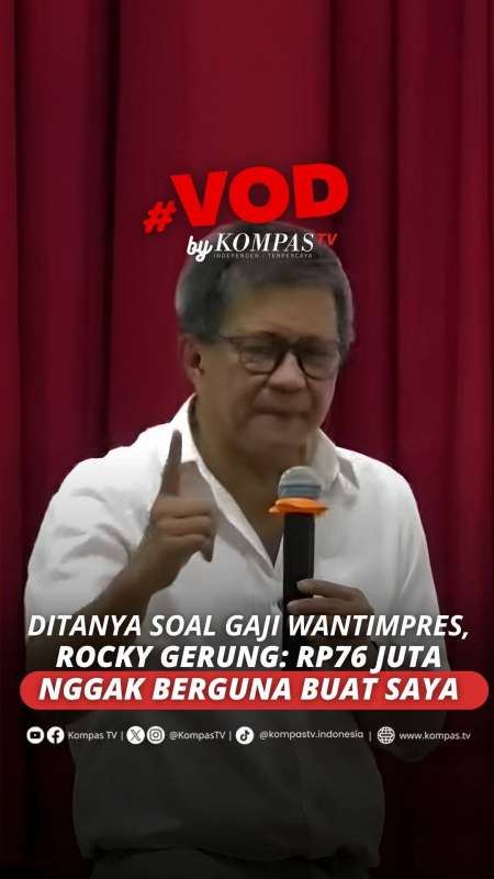 Ditanya Mahasiswa soal Gaji Wantimpres, Rocky Gerung: Rp76 Juta Cemen, Ngga Ada Gunanya