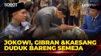 Momen Jokowi, Gibran & Kaesang Duduk Bersama di Nikahan Anak Andi Azwan