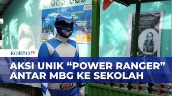 Unik! Petugas MBG Antar Makanan Ke Sekolah Pakai Kostum “Power Ranger” | SAPA MALAM