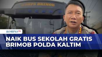 Inisiatif Brimob Kaltim: Inilah Bus Gratis Untuk Pelajar Balikpapan | KOMPAS SIANG