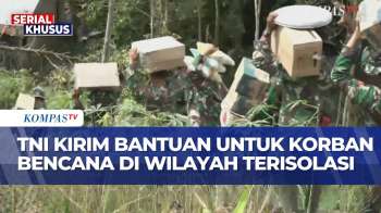 BREAKING NEWS! TNI Distribusikan Bantuan Logistik Ke Daerah Terisolasi Di Desa Mardame Tapteng