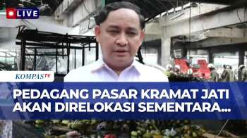 Bantuan Relokasi Sementara Para Pedagang Korban Kebakaran Pasar Induk Kramat Jati
