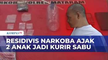 Ajak Dua Anak Jadi Kurir Sabu, Residivis Narkoba Di Lombok Barat Kembali Ditangkap | BORGOL