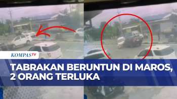 Kecelakaan Beruntun 3 Minibus Di Maros, 2 Orang Luka-Luka | BERUT