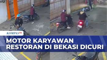 Detik-Detik Motor Karyawan Restoran Dicuri | BORGOL