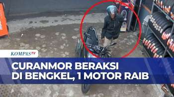 CCTV Rekam Aksi Pelaku Curanmor di Bengkel, Satu Motor Raib Digondol Maling | BU