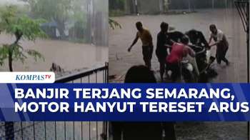 Menegangkan! Detik-Detik Motor Warga Hanyut Terseret Arus Banjir | BERITA UTAMA