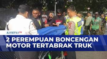 2 Perempuan Boncengan Motor Tertabrak Iring-Iringan Truk Di Kalideres | BERITA UTAMA