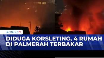 Dipicu Korsleting Listrik, 4 Rumah di Palmerah Kebakaran | BERITA UTAMA