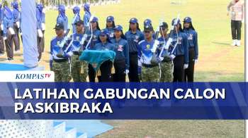 Jelang HUT Ke-81 RI, Calon Paskibraka Jalani Latihan Gabungan | JMP
