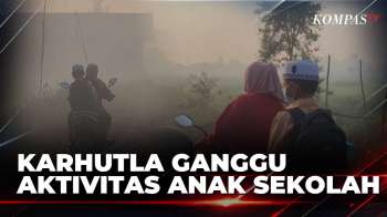 Asap Akibat Karhutla Ganggu Aktivitas Anak Sekolah di Berau Kaltim
