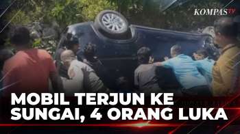 Minibus Rombongan Pengadilan Agama Bombana Terjun ke Sungai, 4 Penumpang Luka | BERUT