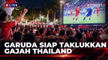 LIVE! Antusias Nobar Final Indonesia vs Thailand, Dukungan Warga dari Jakarta hingga Solo|SAPA MALAM