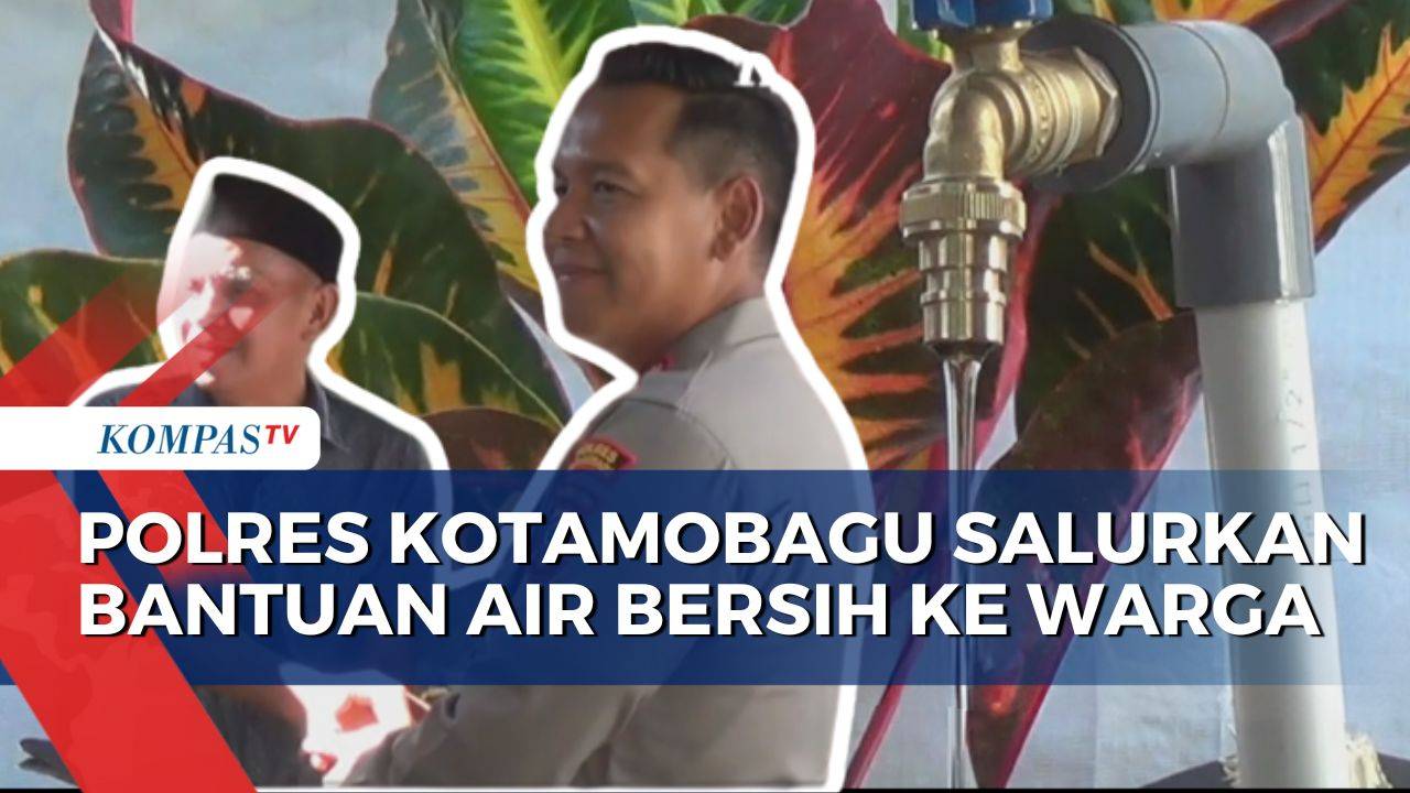 Polres Kotamobagu Beri Bantuan Sarana Air Bersih untuk Warga Desa Otam | SAPA SIANG