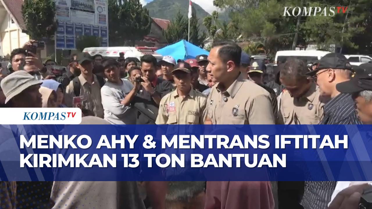 Menko AHY dan Mentrans Salurkan 13 Ton Bantuan Pangan Hingga Medis untuk Korban Bencana Sumatera