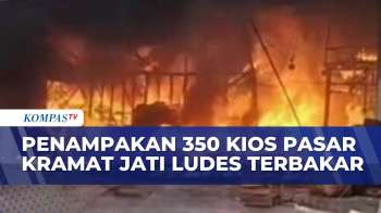 Tinggal Puing! Penampakan 350 Kios Pasar Kramat Jati Hangus Terbakar, Puslabfor Selidiki Penyebab