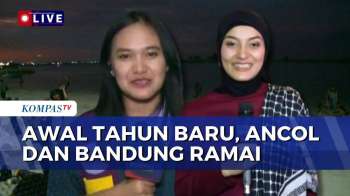 Tahun Baru 2026, Pantai Ancol hingga Wisata Foto 'Hantu Jalanan' di Bandung Ramai Pengunjung