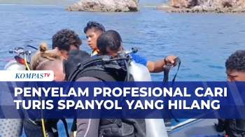Penyelam Profesional Cari Wisatawan Spanyol Yang Hilang  Di Sekitar Pulau Padar| KOMPAS MALAM