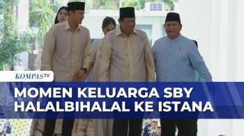 Hangat! Momen Prabowo Sambut SBY dan Keluarga Halalbihalal Lebaran di Istana