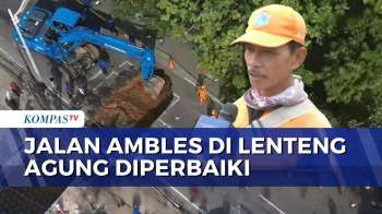 Jalan Ambles di Lenteng Agung Diperbaiki, Lalu Lintas Kembali Normal | SAPA MALAM
